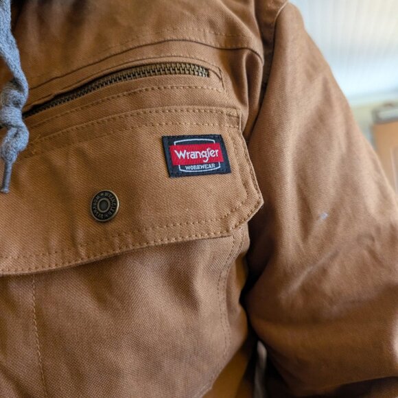 Wrangler Workwear Mens Barn Coat Hooded. 2xl - Picture 5 of 7